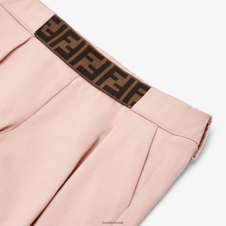 bomuldsbukser med logoaccent børn Fendi beklædning lyserød A44V2D2824