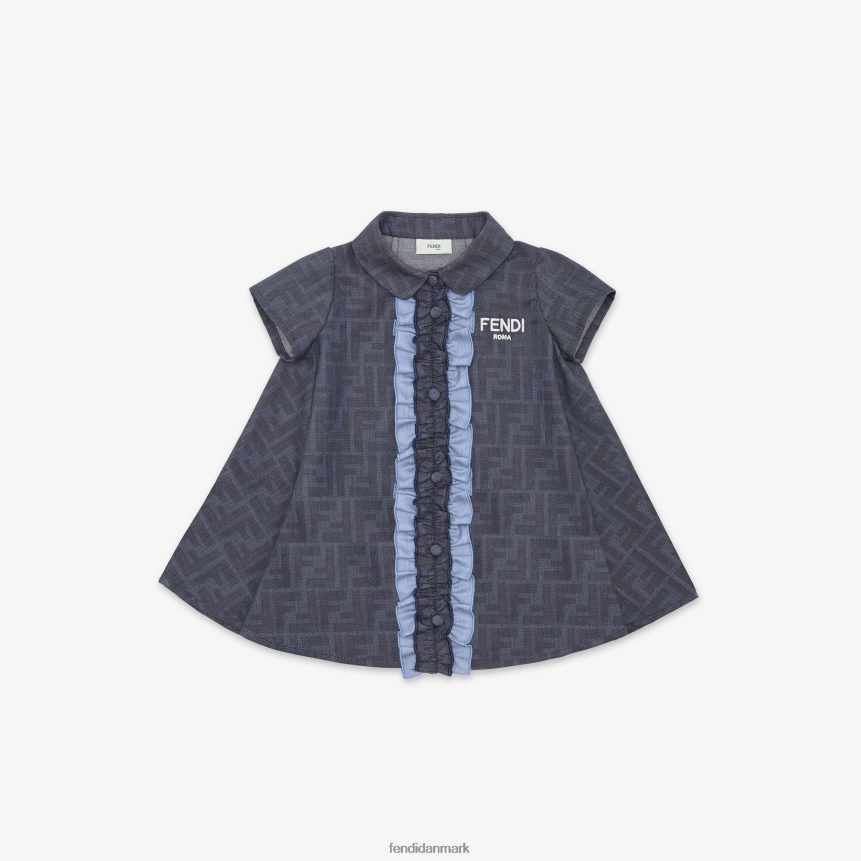 chambray babykjole børn Fendi beklædning blå A44V2D2766