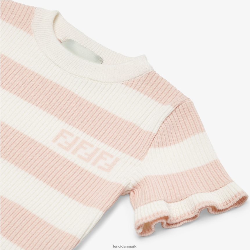creme strik top børn Fendi beklædning lyserød A44V2D2823