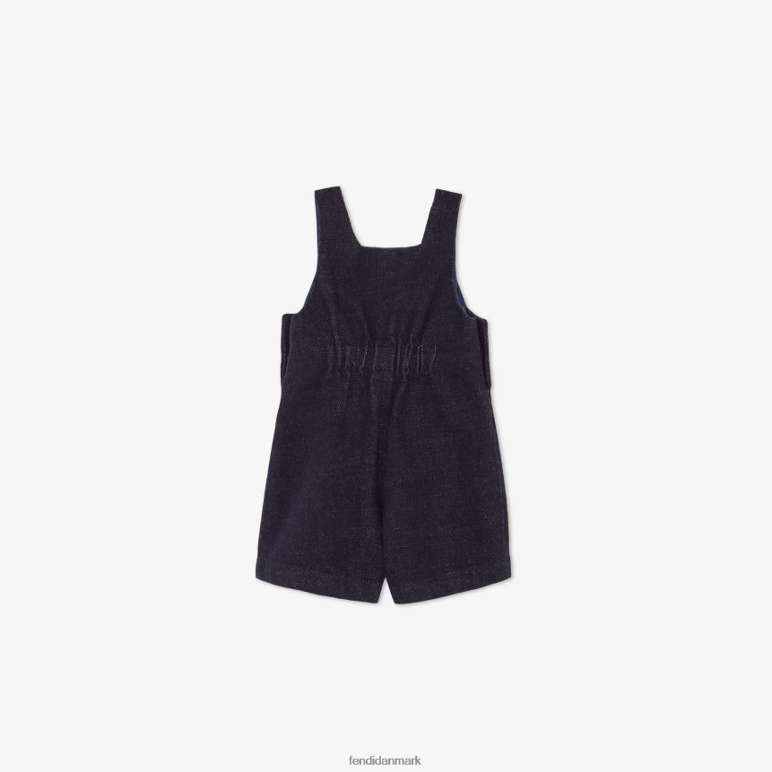 denim buksebukser med broderi børn Fendi beklædning blå A44V2D2775