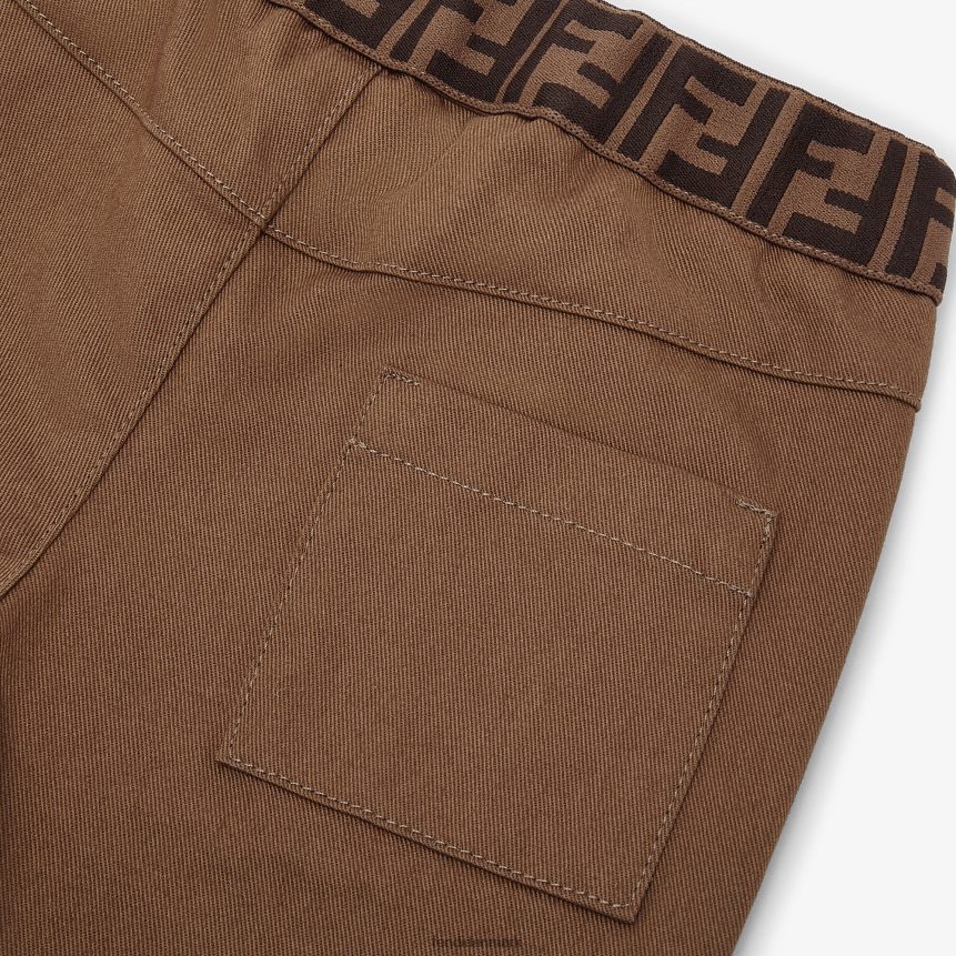 gabardine babybukser børn Fendi beklædning Brun A44V2D2755