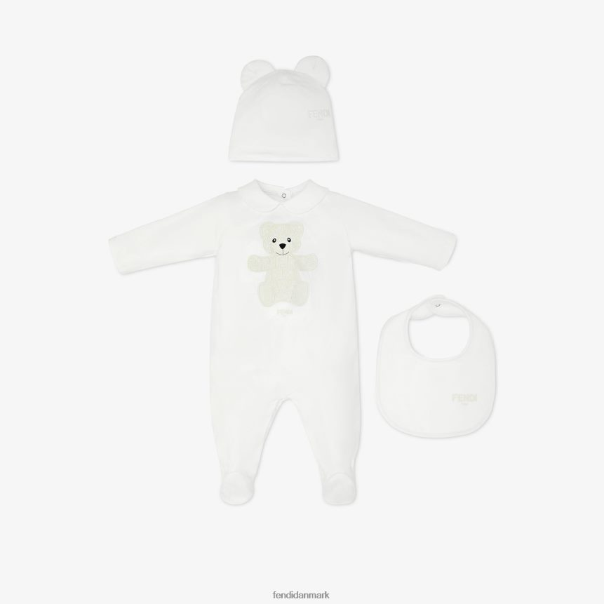 jersey bamsesæt børn Fendi beklædning hvid A44V2D2778