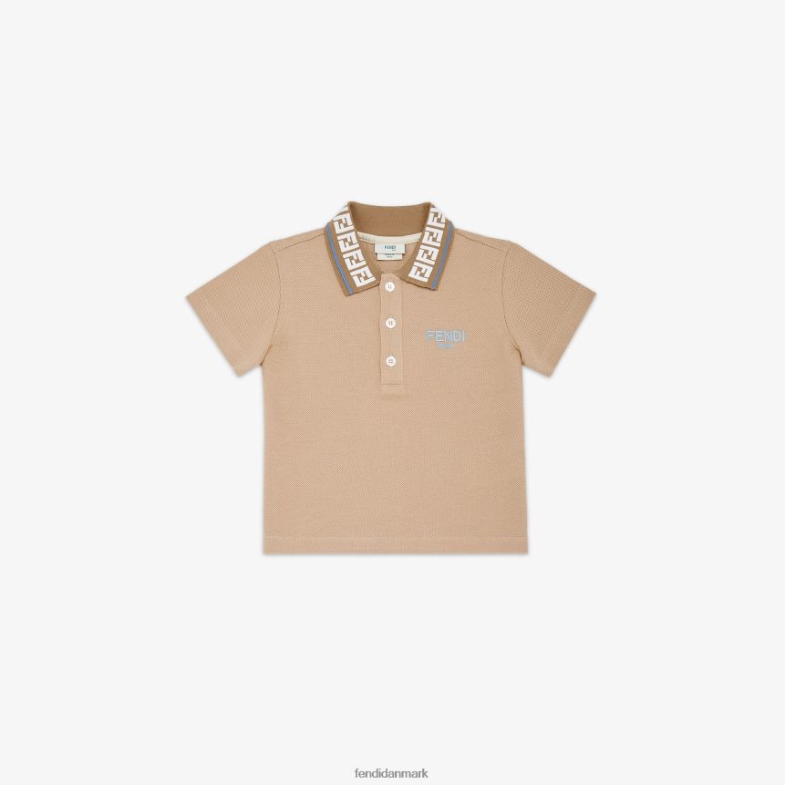 pique baby poloshirt børn Fendi beklædning beige A44V2D2761