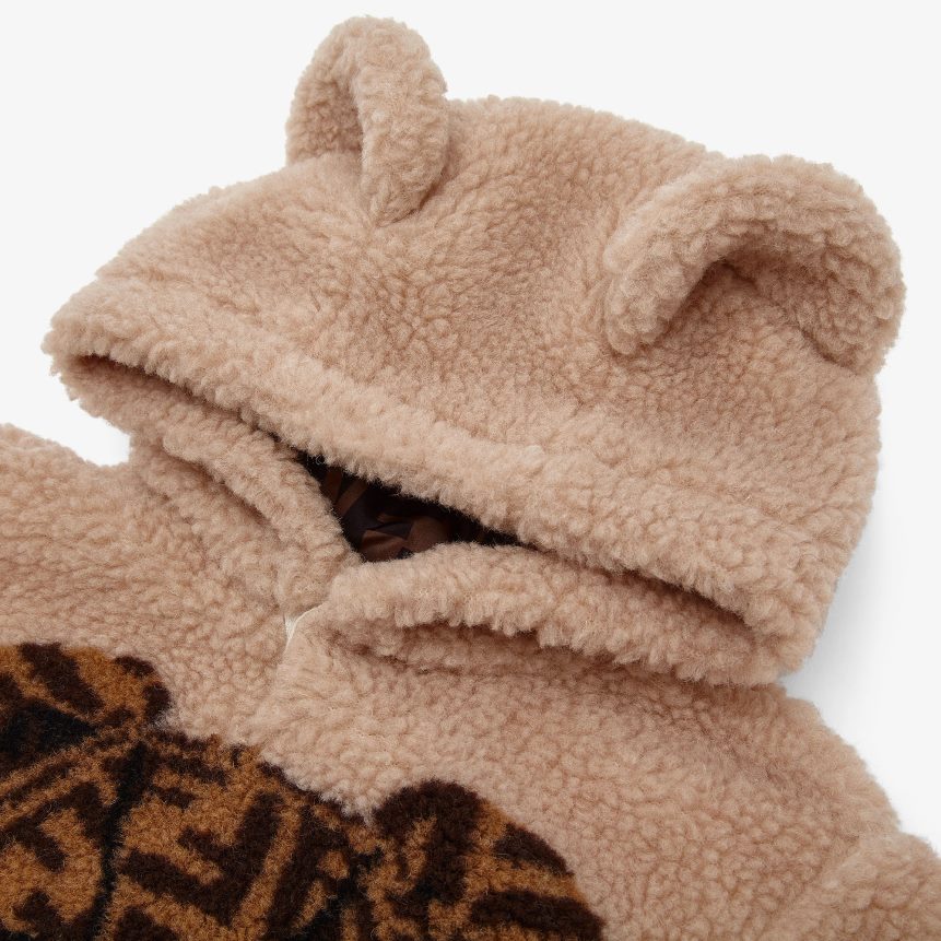 uld bamse sweatshirt børn Fendi beklædning beige A44V2D2751