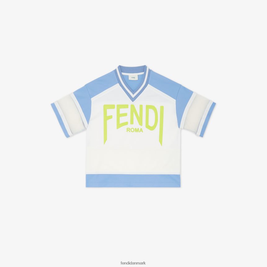 acetat maxi t-shirt med bogstaver børn Fendi beklædning hvid A44V2D2968