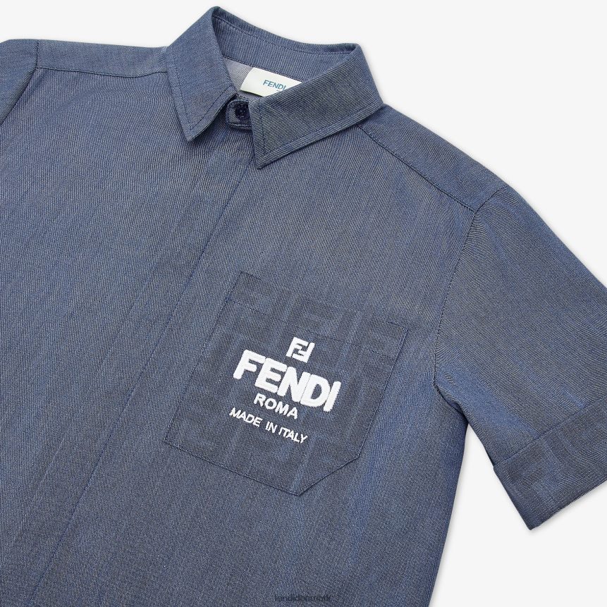 chambray juniortrøje børn Fendi beklædning blå A44V2D2957