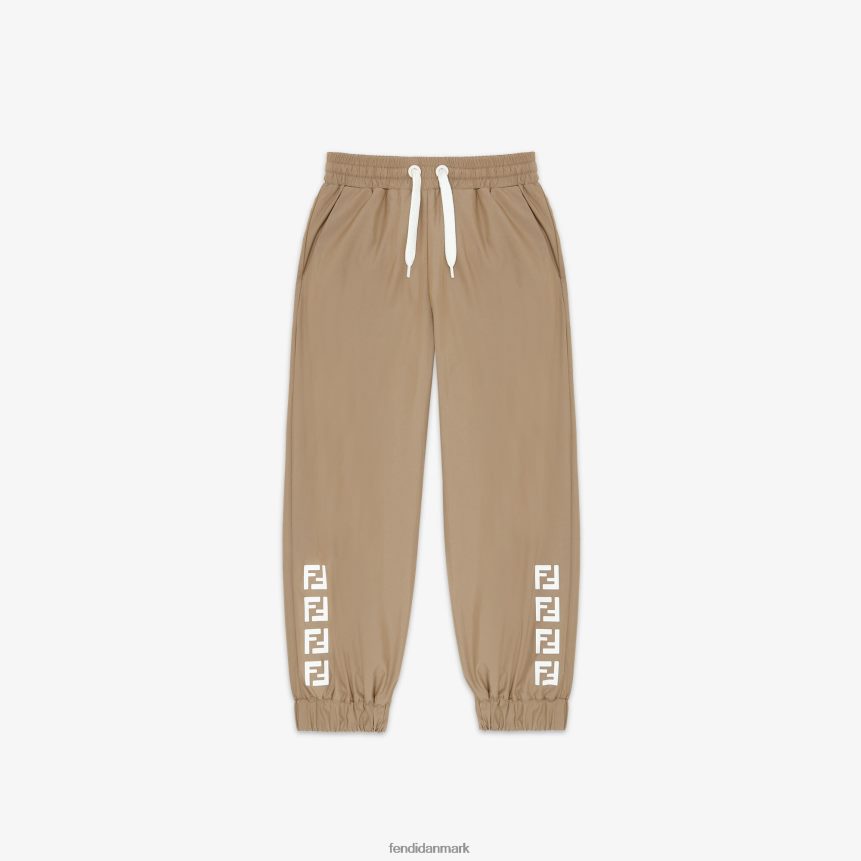 tech bomuldsbukser med ff logo børn Fendi beklædning beige A44V2D2961