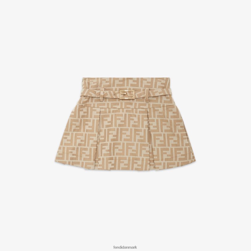 ff miniskørt børn Fendi beklædning beige A44V2D2899