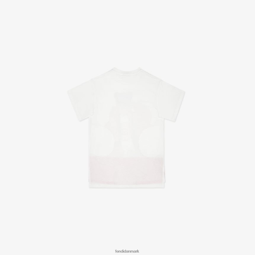 jersey maxi t-shirt med multiprint børn Fendi beklædning hvid A44V2D2907