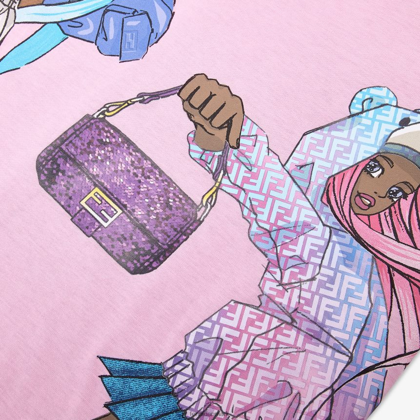 multijersey junior t-shirt børn Fendi beklædning lyserød A44V2D2856