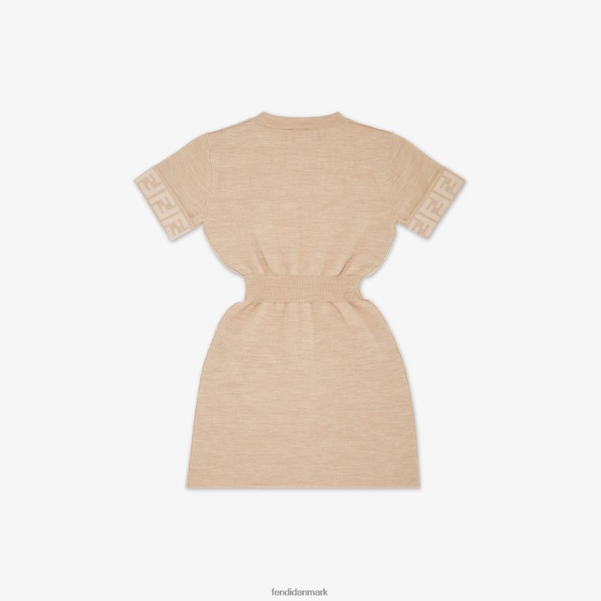 strik junior kjole børn Fendi beklædning beige A44V2D2844
