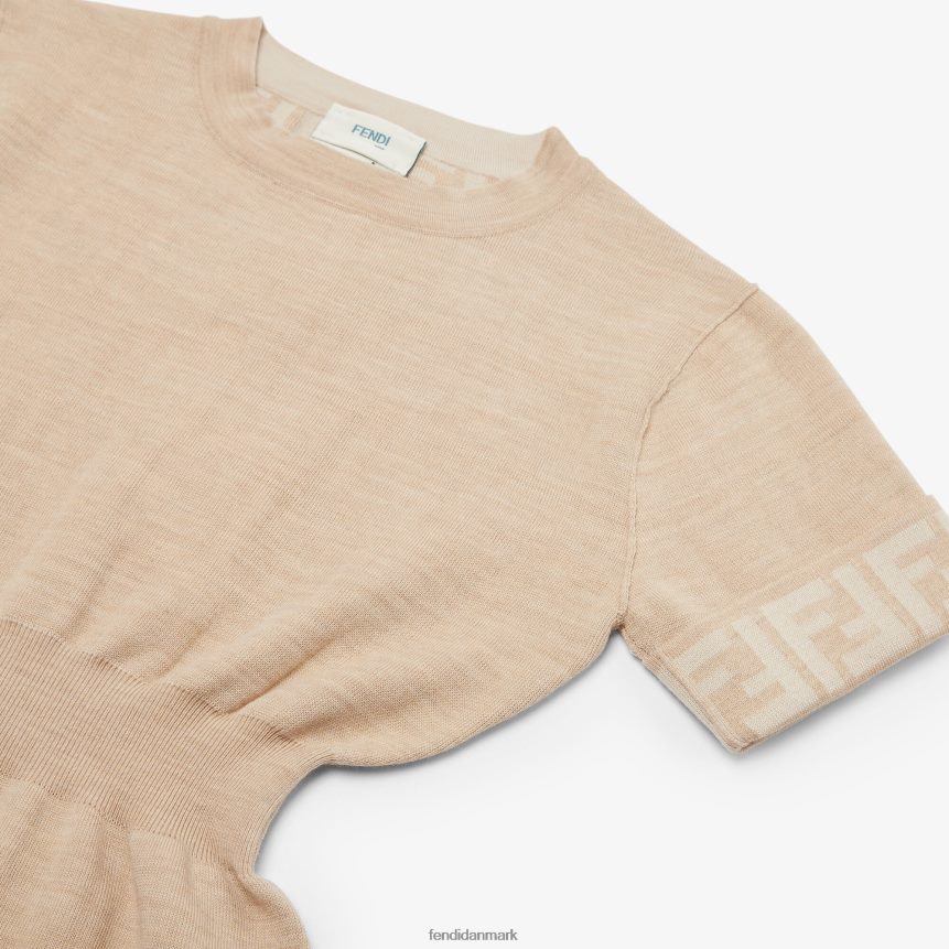 strik junior kjole børn Fendi beklædning beige A44V2D2844