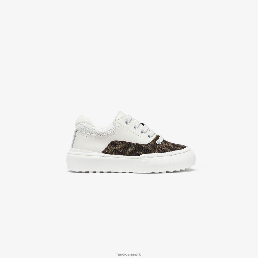 first steps læder og stof sneakers med logo børn Fendi fodtøj flerfarvet A44V2D2940