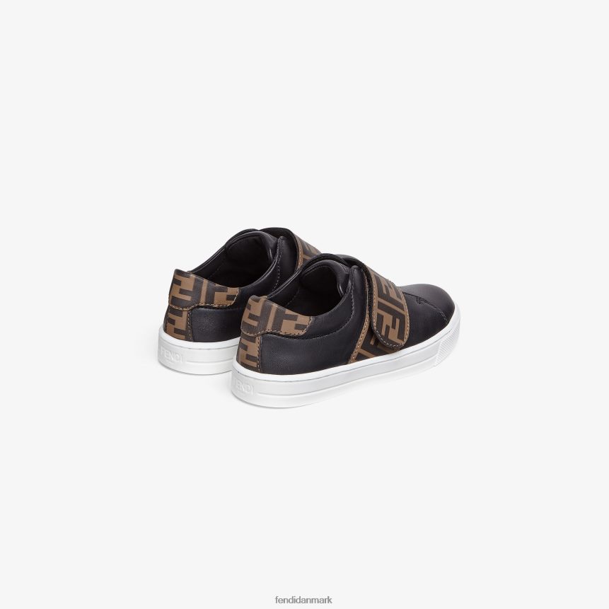 unisex junior sneakers i nappa læder børn Fendi fodtøj sort A44V2D2953