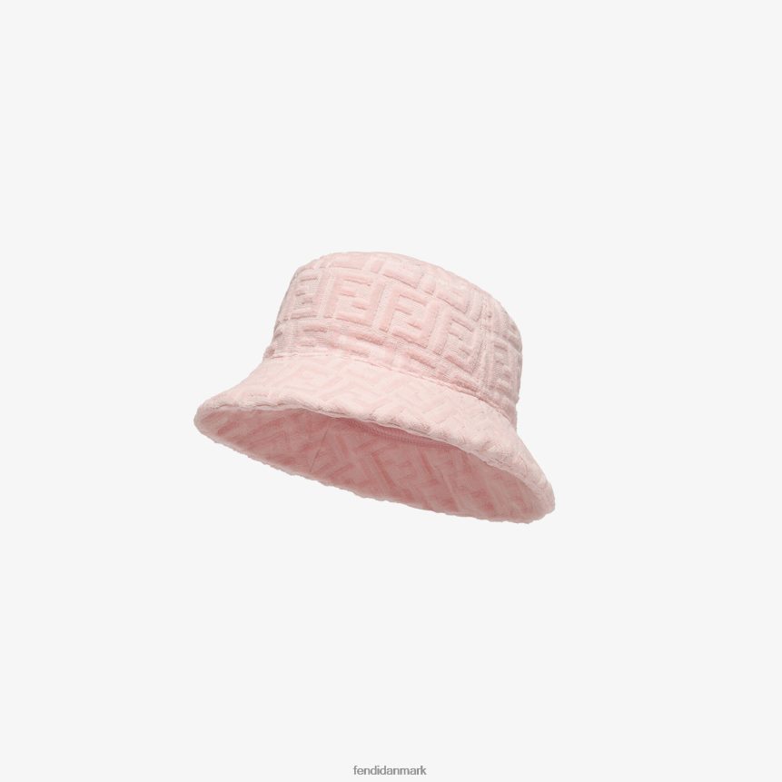 frotté cloche hat med logo børn Fendi tilbehør lyserød A44V2D2966