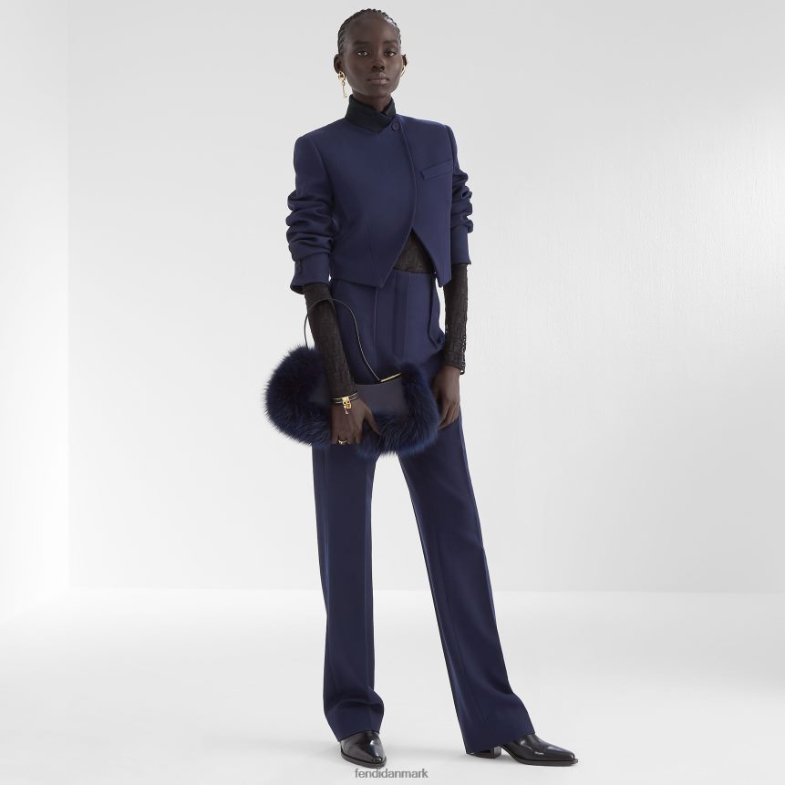 grain de poudre uldbukser Kvinder Fendi beklædning blå A44V2D1204