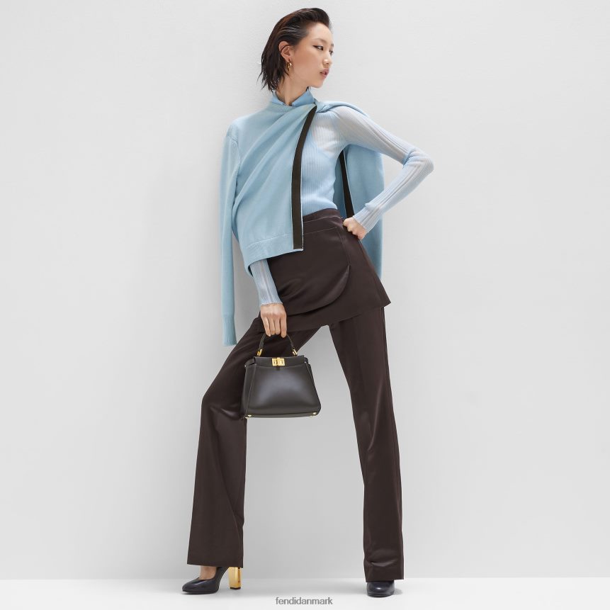 hertuginde satin bukser Kvinder Fendi beklædning Brun A44V2D998