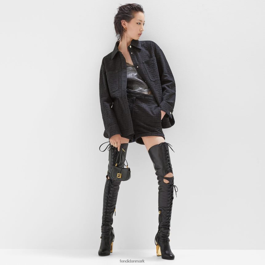 jacquard denimshorts Kvinder Fendi beklædning blå A44V2D932