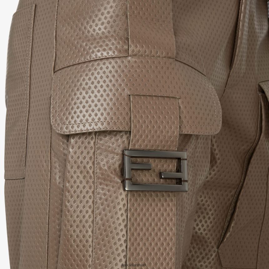 læderbukser Kvinder Fendi beklædning Brun A44V2D1075