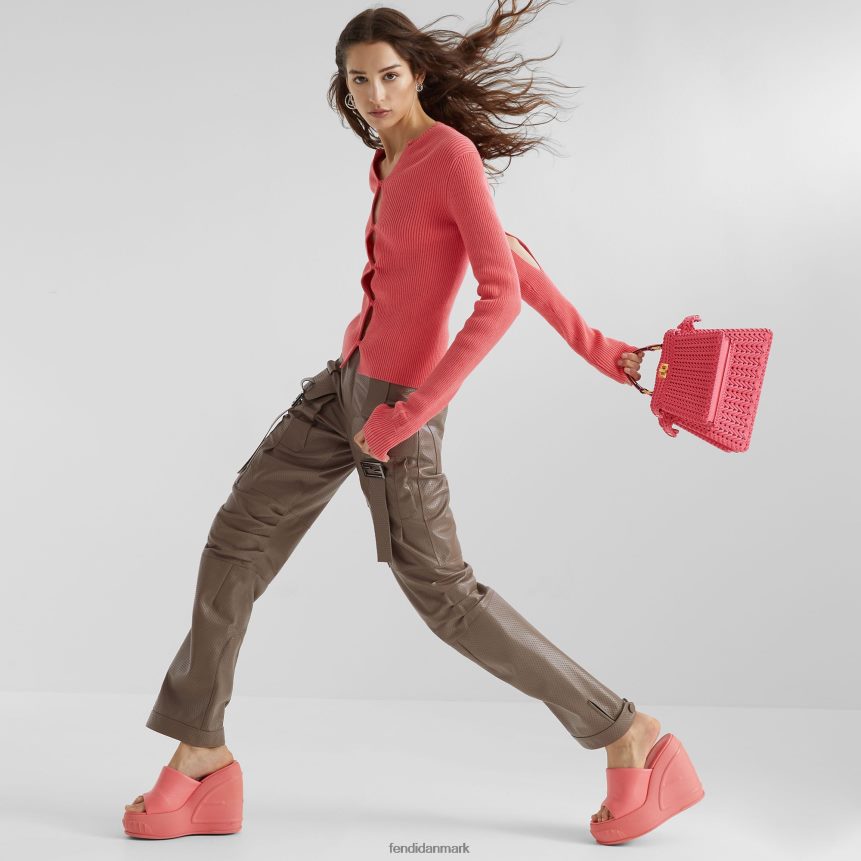 læderbukser Kvinder Fendi beklædning Brun A44V2D1075