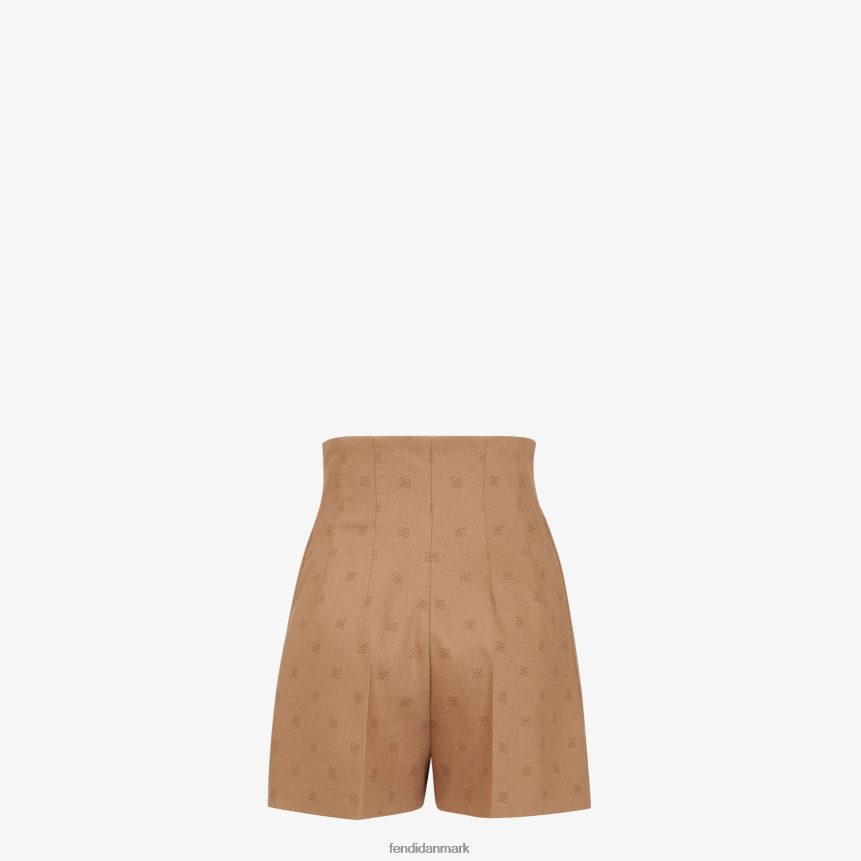 shorts af kameluld Kvinder Fendi beklædning beige A44V2D1130