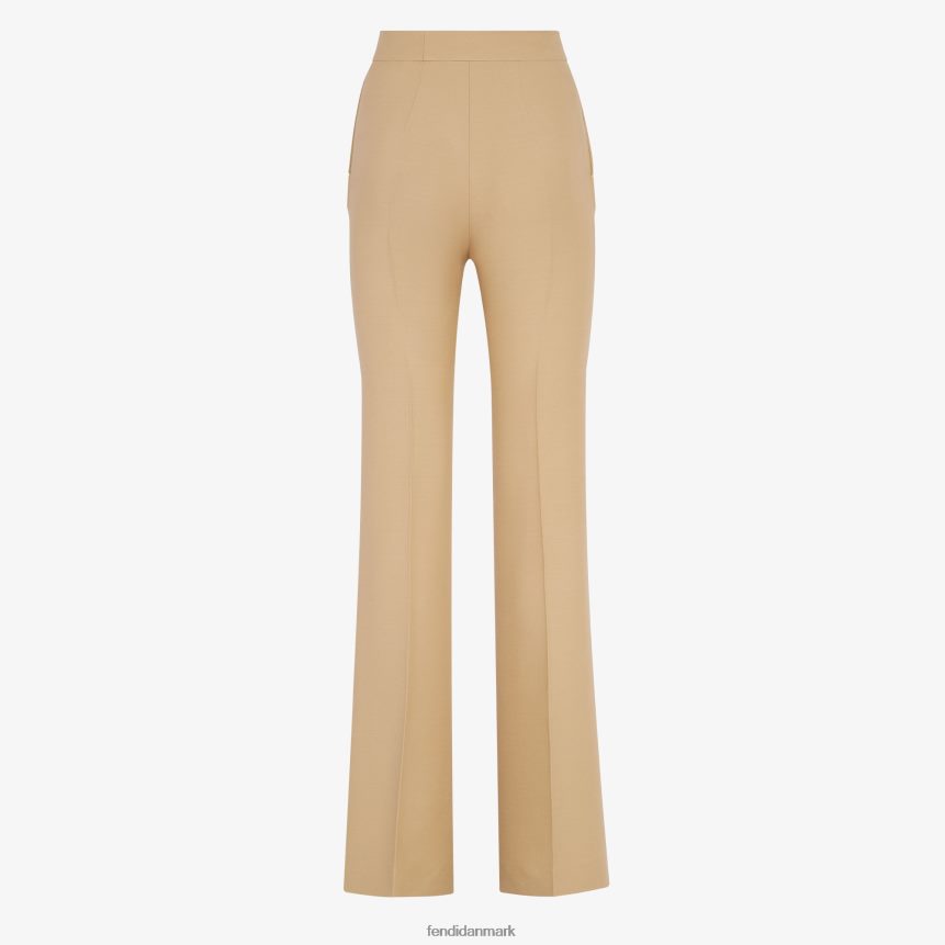 silke og uldbukser Kvinder Fendi beklædning beige A44V2D1086