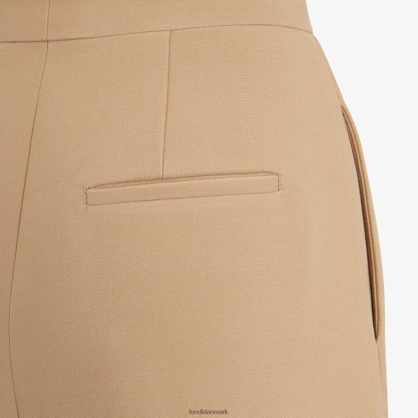 silke og uldbukser Kvinder Fendi beklædning beige A44V2D1252