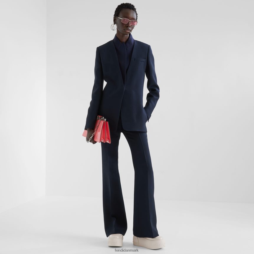 silke og uldbukser Kvinder Fendi beklædning blå A44V2D1154