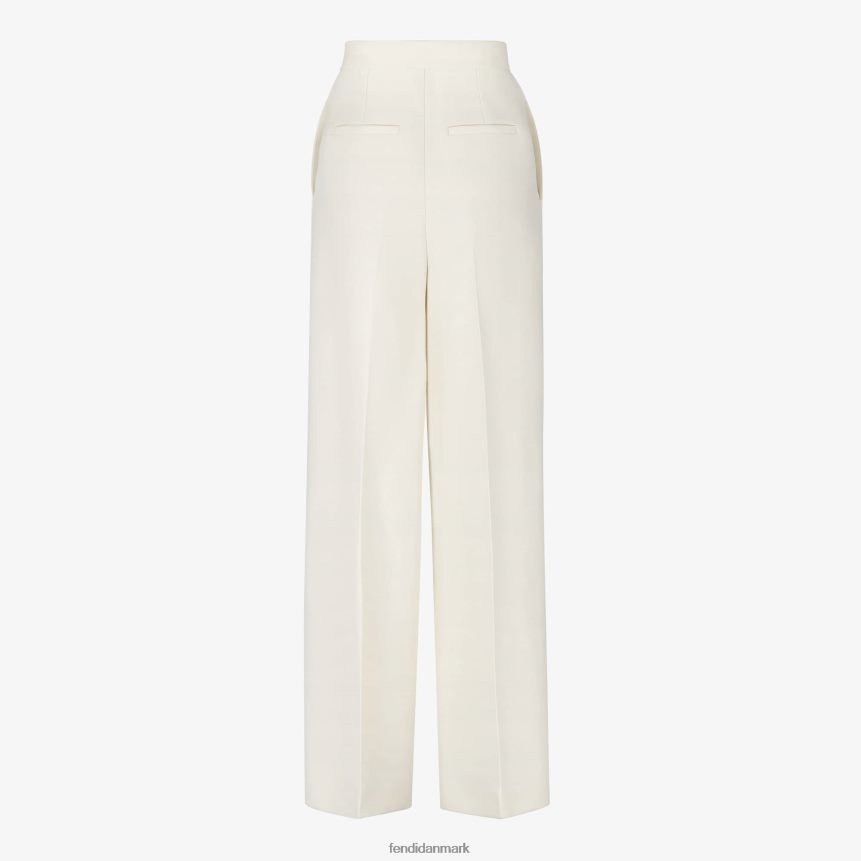 uld- og silkebukser Kvinder Fendi beklædning hvid A44V2D963