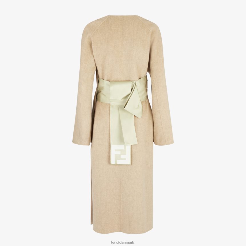 dobbeltsidet uldoverfrakke Kvinder Fendi beklædning beige A44V2D1111