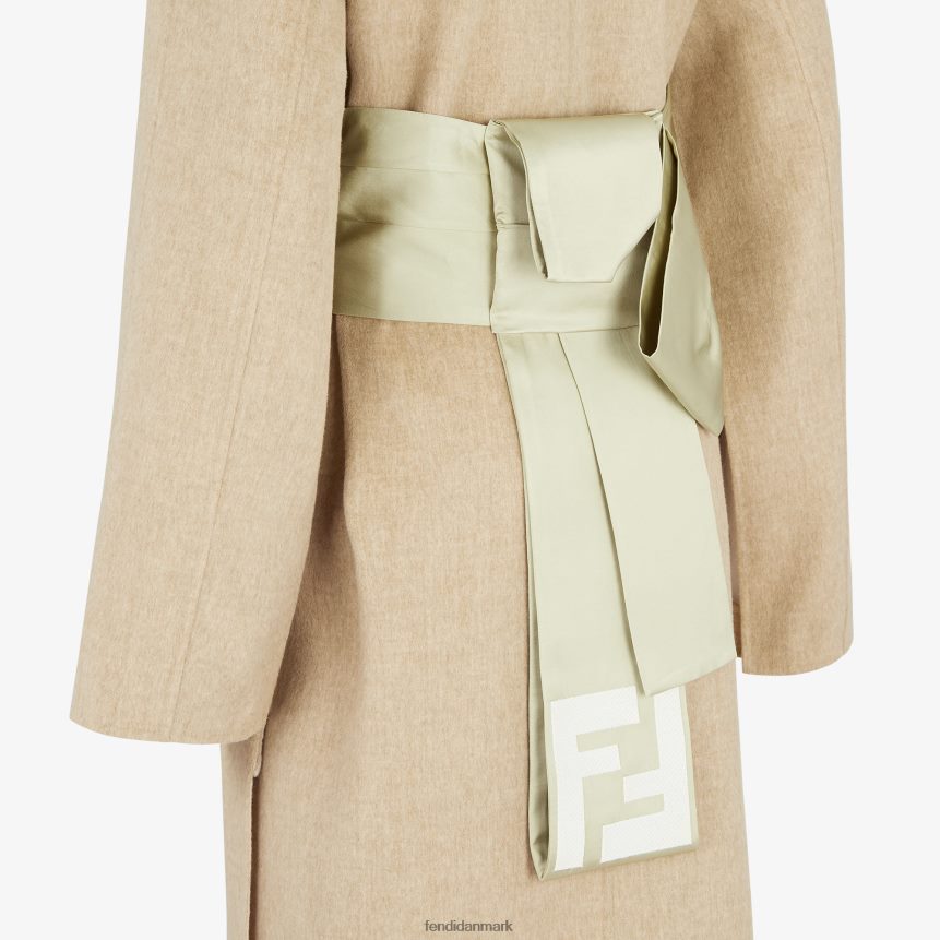 dobbeltsidet uldoverfrakke Kvinder Fendi beklædning beige A44V2D1111