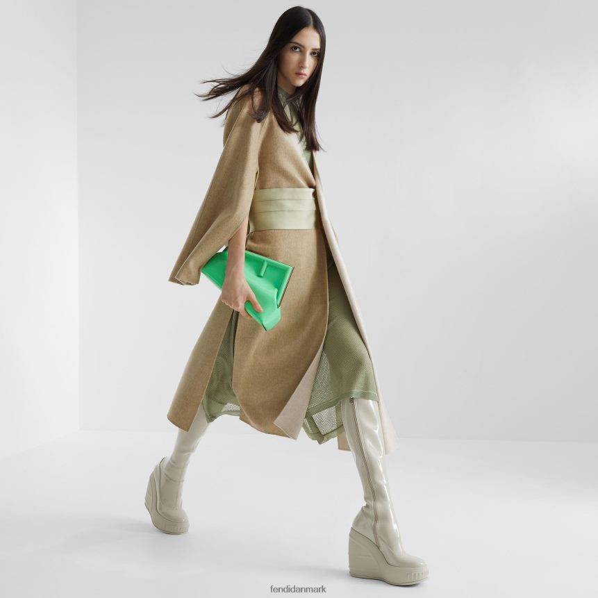 dobbeltsidet uldoverfrakke Kvinder Fendi beklædning beige A44V2D1111