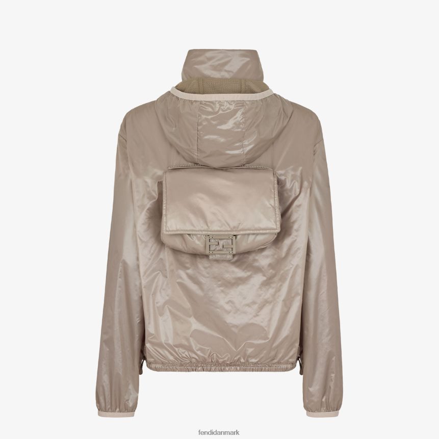 due nylon vindjakke Kvinder Fendi beklædning beige A44V2D1201