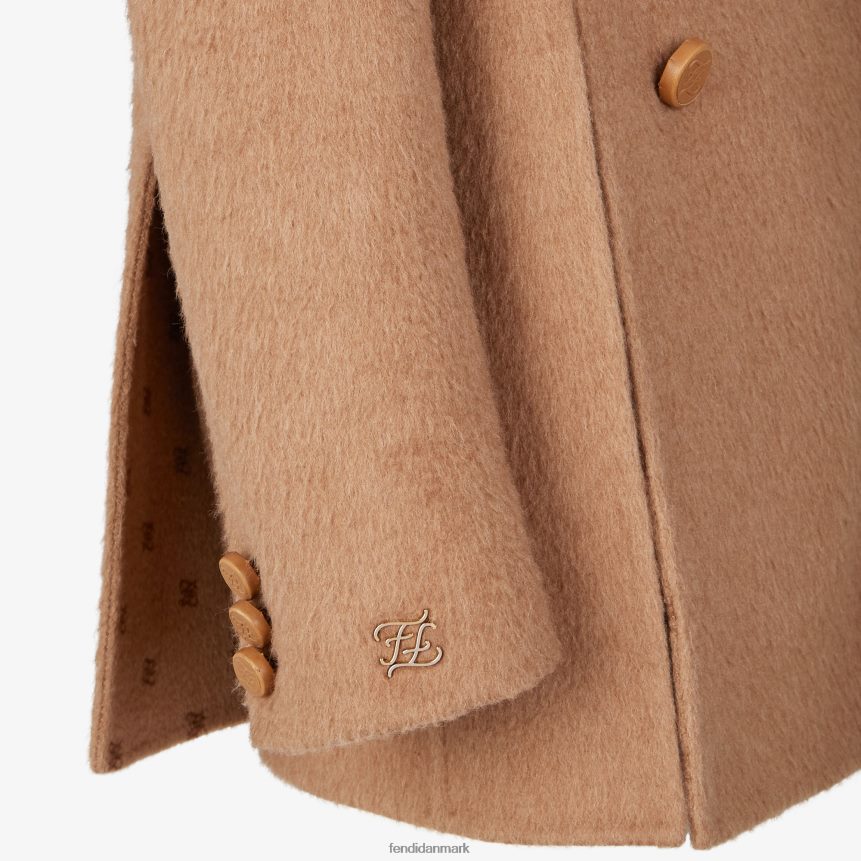 kamelhår ærtefrakke Kvinder Fendi beklædning Brun A44V2D1244