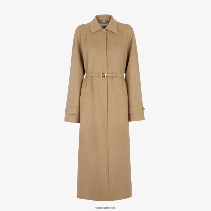kashmir trenchcoat Kvinder Fendi beklædning beige A44V2D975