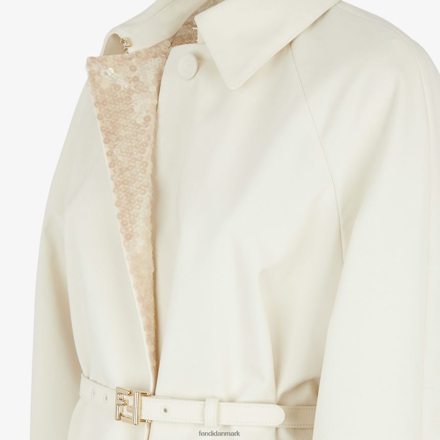 stof trenchcoat Kvinder Fendi beklædning hvid A44V2D947