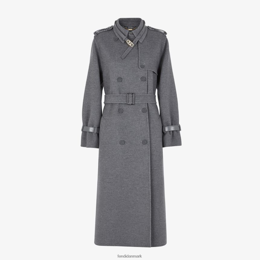 uld frakke Kvinder Fendi beklædning grå A44V2D1213