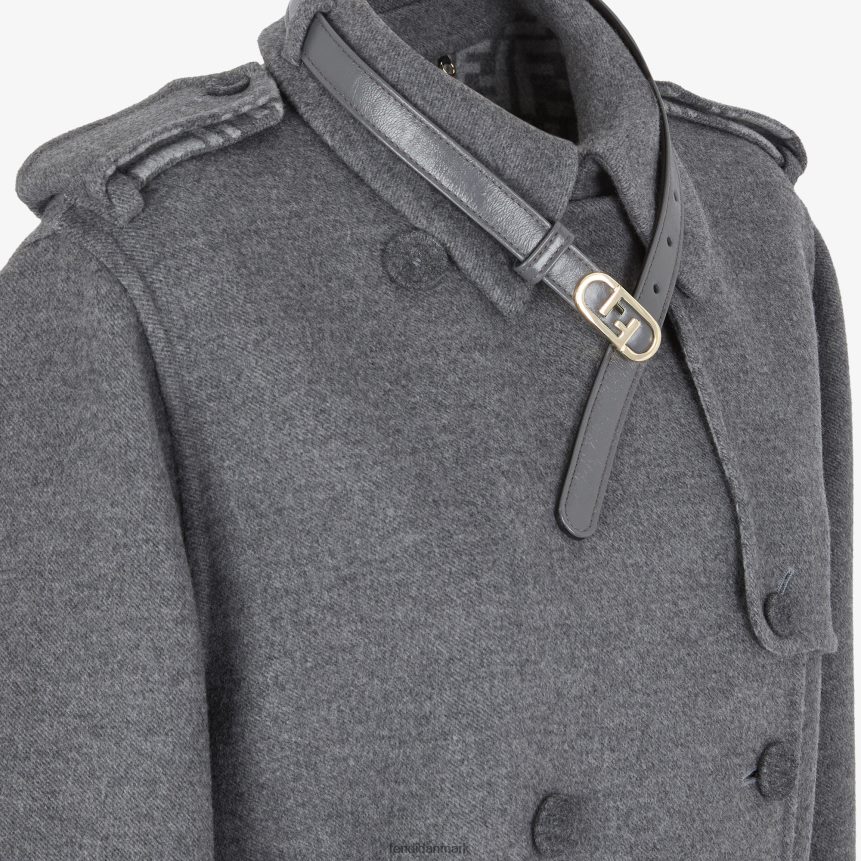 uld frakke Kvinder Fendi beklædning grå A44V2D1213