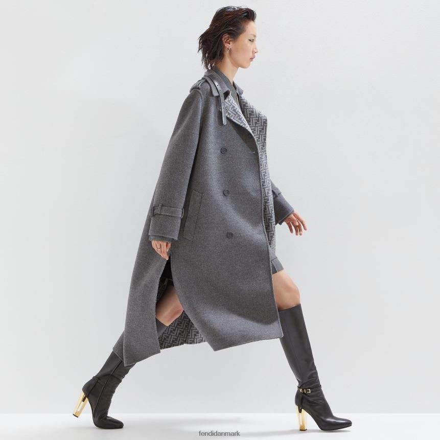 uld frakke Kvinder Fendi beklædning grå A44V2D1213