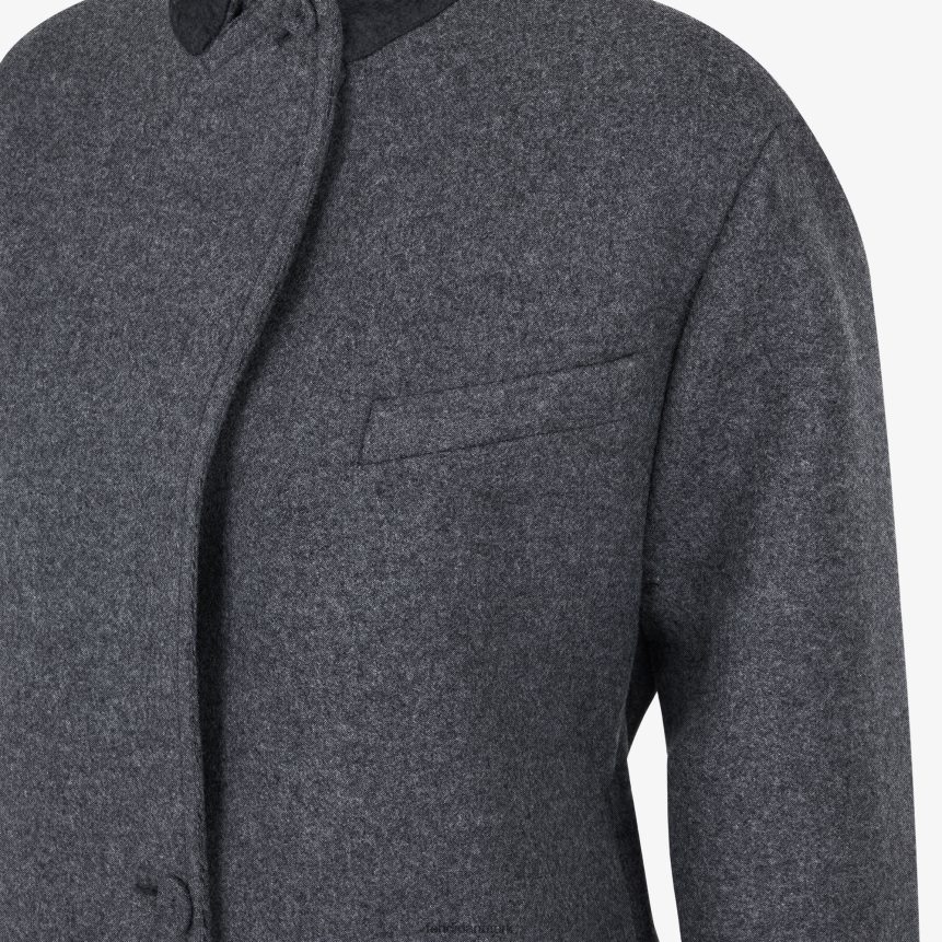 uld frakke Kvinder Fendi beklædning grå A44V2D1215