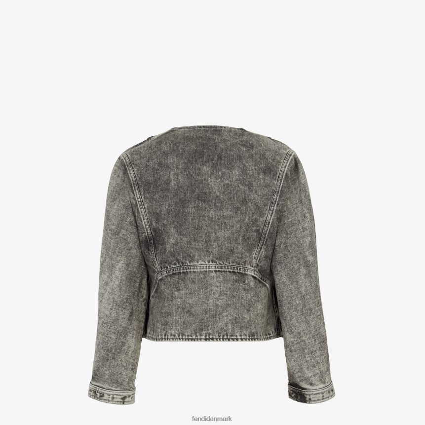 denimjakke Kvinder Fendi beklædning sort A44V2D1062