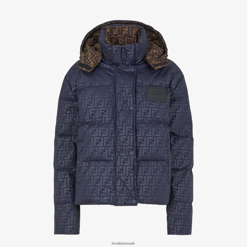 ff tech dunjakke i stof Kvinder Fendi beklædning blå A44V2D1177