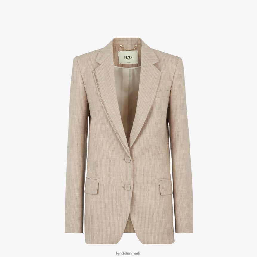 flannel blazer Kvinder Fendi beklædning beige A44V2D949