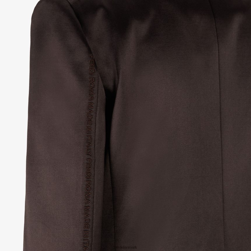 hertuginde satin jakke Kvinder Fendi beklædning Brun A44V2D934