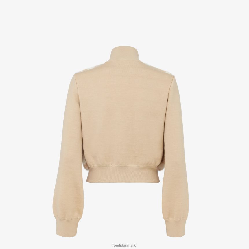 minkbomber Kvinder Fendi beklædning beige A44V2D1137