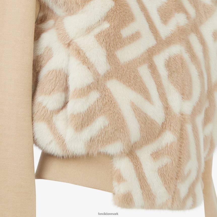 minkbomber Kvinder Fendi beklædning beige A44V2D1137