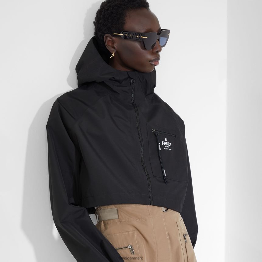 nylon vindjakke Kvinder Fendi beklædning sort A44V2D1097
