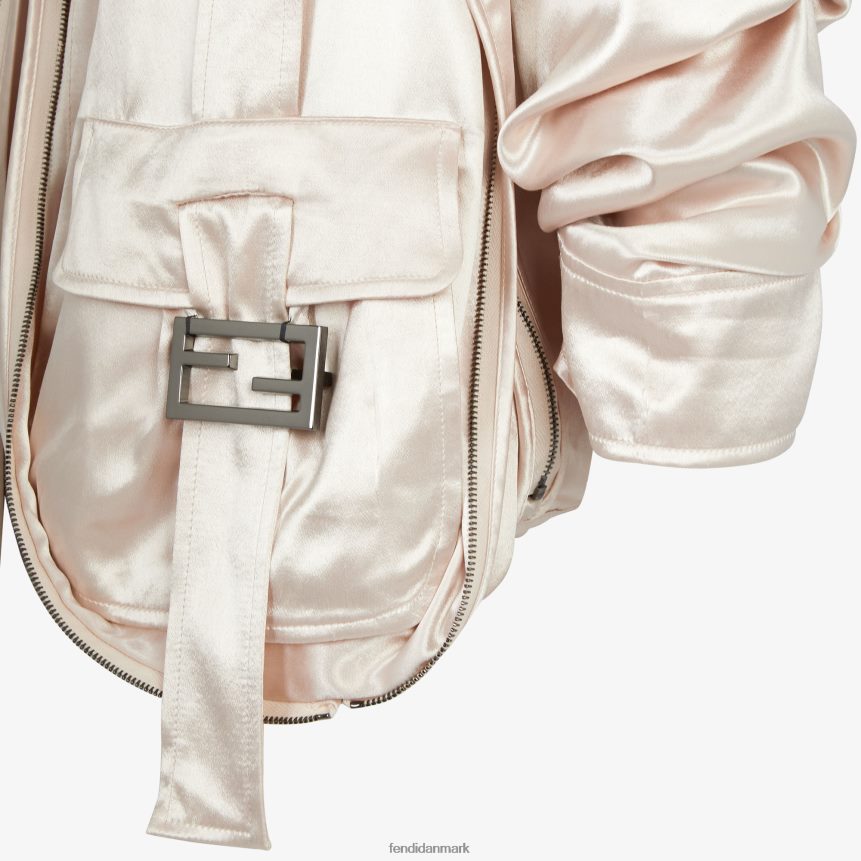 satin bluse Kvinder Fendi beklædning beige A44V2D1066