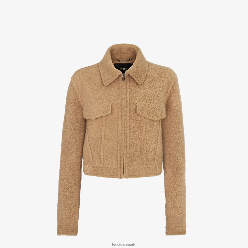 shearling jakke Kvinder Fendi beklædning beige A44V2D1091