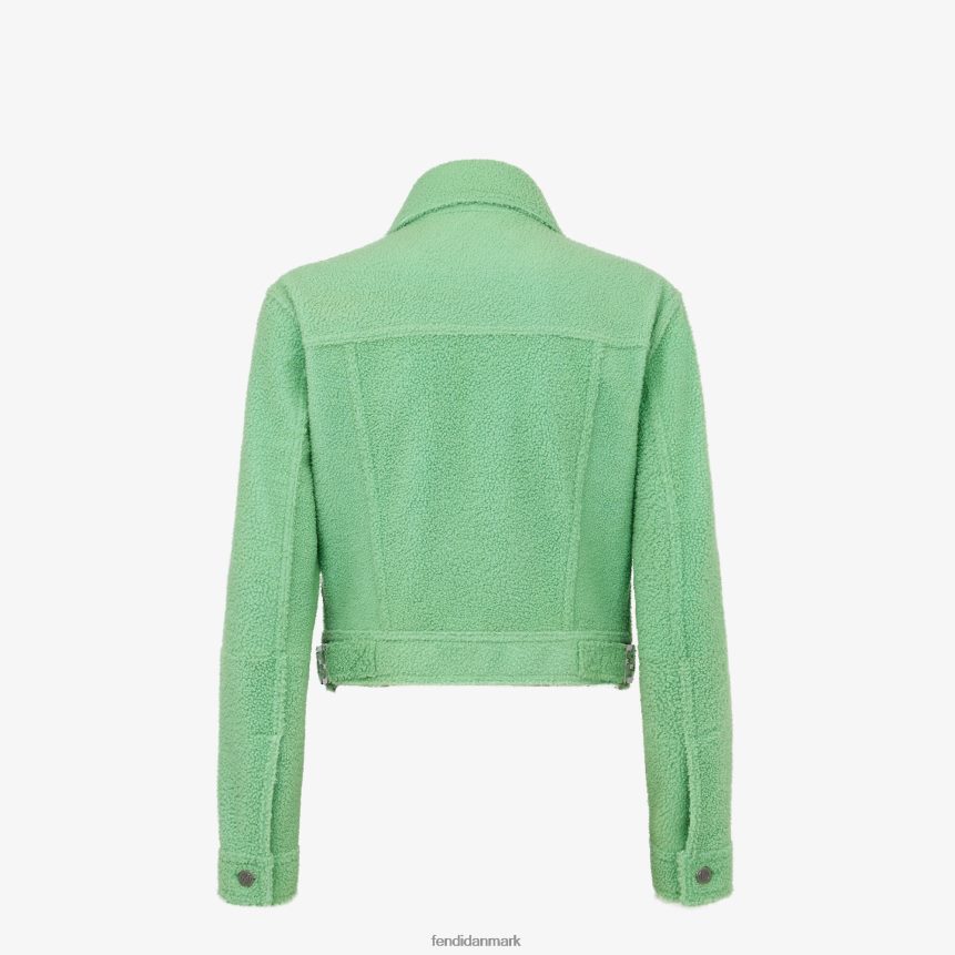 shearling jakke Kvinder Fendi beklædning grøn A44V2D1094